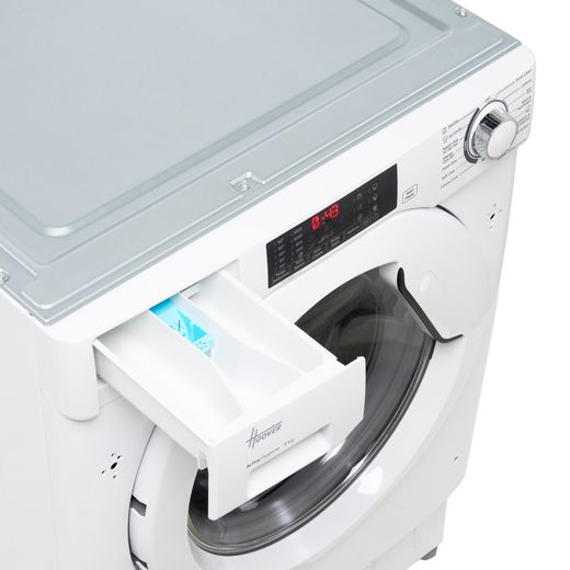 Hoover H-WASH 300 HBW 49TAMEJ-80 Integrated 9kg Washing Machine with 1400 rpm - White - Detergent drawer